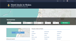 Desktop Screenshot of hotels-wales.com